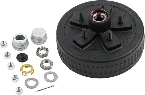 Dexter Pre-Greased Trailer Hub-Drum Kit 3.5K Axle 5-5.00 Bolt Center 1/2" Studs (K08-249-1G) in Kuwait