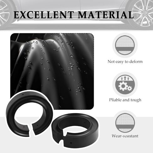 2PCS 5-5.5 Inch Upgraded Coil Spring Spacer,Heavy-Duty Rubber Coil Spring Booster with 3-Hole Design,Universal Coils Springs Spacers for Cars for Vibration & Noise Reduction in Kuwait