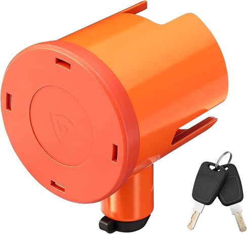 Gooseneck Hitch Lock, Heavy-Duty Anti-Theft Trailer Lock with Keyed Padlock, Pressure-Resistant 2-5/16" Ball TL-50 Coupler Trailer Lock for RVs, Flatbeds & Livestock,Black in Saudi Arabia