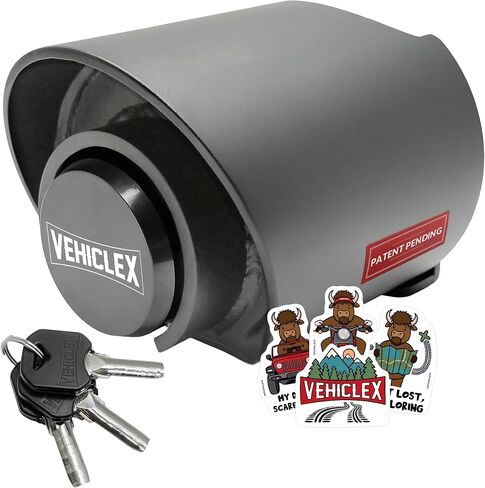 Vehiclex 2-5/16-Inch Trailer Coupler Lock – Refined Fit Design, Thick-Walled Carbon Steel, Dual-Layer Weather Protection (Red) in Kuwait