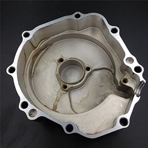 غطاء الجزء الثابت للمحرك XKMT متوافق مع Suzuk Gsxr 400 600 750 1000 الجانب الأيسر المطلي بالكروم [B00YYSJVNG] in Kuwait