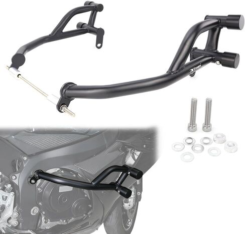 Xitomer Crash Cage Engine Guard متوافق مع GSX-R600 / GSX-R750 2011-2025، قضيب تحطم فولاذي للدراجات النارية حيلة سباق السكك الحديدية حماية إطار شريط الطريق السريع in Kuwait