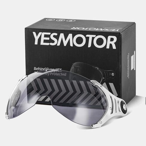 أقنعة خوذة Yesmotor 3/4، موديل 618-أقنعة سهلة الاستبدال ومرفق قناع نصف خوذة عالي الوضوح. in Kuwait