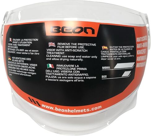 B-108 Motorcycle Helmet Visor Clear Face Shield Anti-Scratch in Kuwait