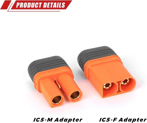 RCAWD Spektrum Connector IC5 ذكر وIC5 أنثى بديل للبطارية الذكية SPMXCA502 in Kuwait