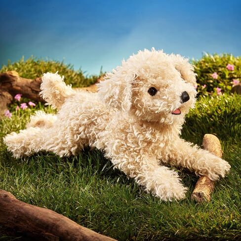 Folkmanis White Poodle Puppy Hand Puppet in Kuwait