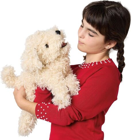 Folkmanis White Poodle Puppy Hand Puppet in Kuwait