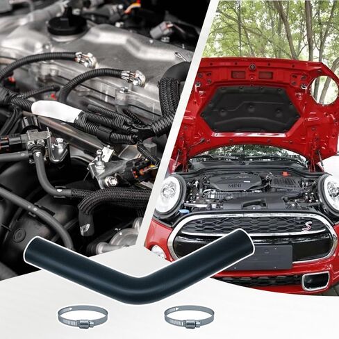 خرطوم عنق حشو وقود البنزين 45 درجة، 2 بوصة معرف × 15 7/8 بوصة طول مع 4 مشابك من الفولاذ المقاوم للصدأ، مطاط النتريل المقوى للغاز والديزل وخزانات RV in Kuwait