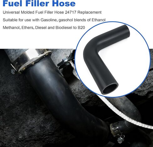 Universal Molded Gasoline Fuel Filler Neck Hose Replaces 24717 in Kuwait