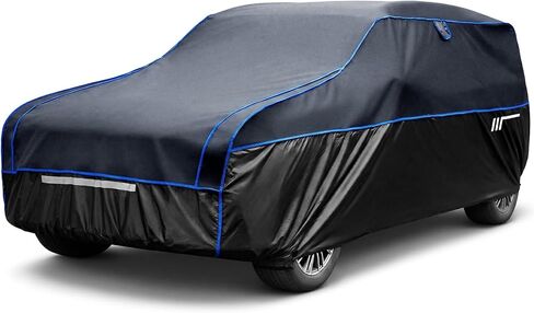 JOYTUTUS Hail Protector Car Cover for SUV (192-201 inch), Thick EVA Padded Anti-Hail Cover, Waterproof All Weather Hail Protection Car Cover in Kuwait