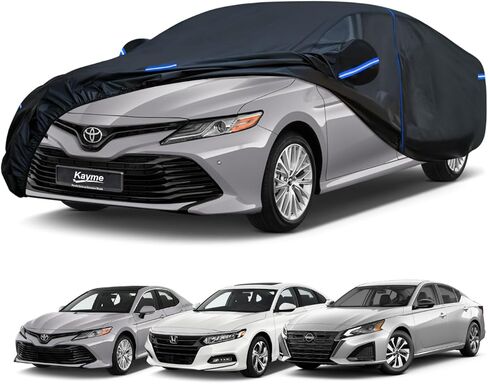 Kayme SUV Car Cover Custom Fit for Chevy Chevrolet Equinox, Jeep Cherokee, GMC Terrain, Windproof Upgraded & 100% Waterproof All-Weather Full Exterior Cover Snow Protector with Door Zipper and Towel. in Kuwait