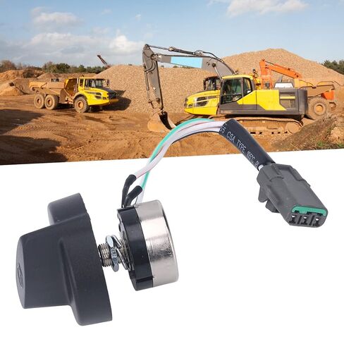 مفتاح مقبض محرك الخانق للحفارة، متوافق مع HD308 HD512-3 HD820R HD1430 S3، مفتاح التحكم البديل من سبائك الصلب ABS in Kuwait
