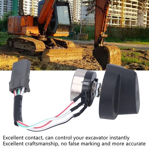 مفتاح مقبض محرك الخانق للحفارة، متوافق مع HD308 HD512-3 HD820R HD1430 S3، مفتاح التحكم البديل من سبائك الصلب ABS in Kuwait