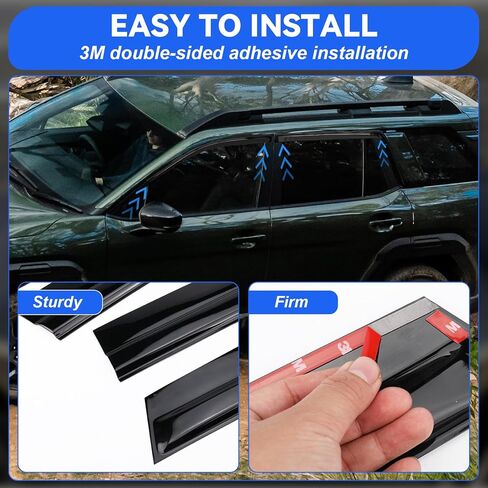 Tape-On Window Visors Rain Guards for 2026 Subaru Outback, Window Deflectors, Reduce Wind Noise & UV Protectionr for 2026 Outback Accessories (4 Pcs) in Kuwait