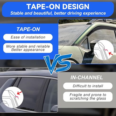 Tape-On Window Visors Rain Guards for 2026 Subaru Outback, Window Deflectors, Reduce Wind Noise & UV Protectionr for 2026 Outback Accessories (4 Pcs) in Kuwait