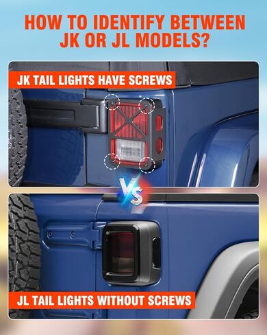 ضوء فرامل الإطارات الاحتياطية من SUPAREE مناسب لسيارة جيب رانجلر 2007-2018 JK JKU، 232 قطعة LED فائقة السطوع للثالث الثالث أضواء العجلات الخلفية التوصيل والتشغيل، تصميم أحمر ودخان أسود in Kuwait