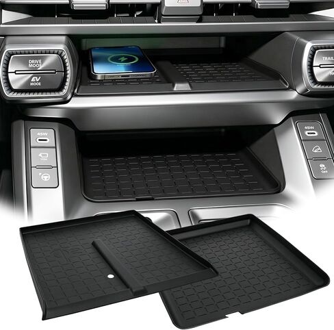 حصيرة تنظيم تخزين الركاب لعام 2026 Toyota RAV4 ملحقات وحدة التحكم المركزية صندوق القفازات علبة تنظيم سيليكون مضادة للخدش وسادة حماية الركاب (أسود) in Kuwait