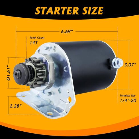 استبدال Steel Gear Brigg.s و Stratto.n Starter 14 أسنان 593934 693551 030221 33R877، 12 12.5 13 14 15.5 16 16.5 17 17.5 18 18.5 19.5 HP Cu.b Cade.t 11 16 18 RTZ LT John Deer. ه د100 105 in Saudi Arabia