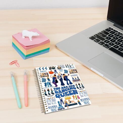 LONGXIN Mamma Fans Gifts Mamma Music Notebook Journal Musical Comedy Gifts for Family Friend Women Music Lovers Fans Hardcover Spiral Notebook 5.8x8.3 in Kuwait