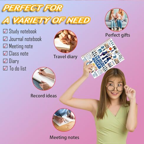 LONGXIN Mamma Fans Gifts Mamma Music Notebook Journal Musical Comedy Gifts for Family Friend Women Music Lovers Fans Hardcover Spiral Notebook 5.8x8.3 in Kuwait