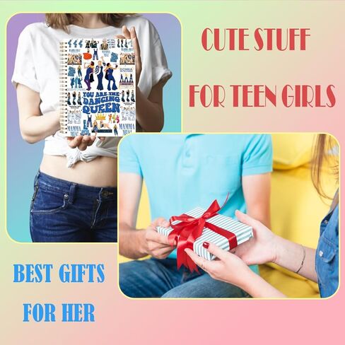 LONGXIN Mamma Fans Gifts Mamma Music Notebook Journal Musical Comedy Gifts for Family Friend Women Music Lovers Fans Hardcover Spiral Notebook 5.8x8.3 in Kuwait