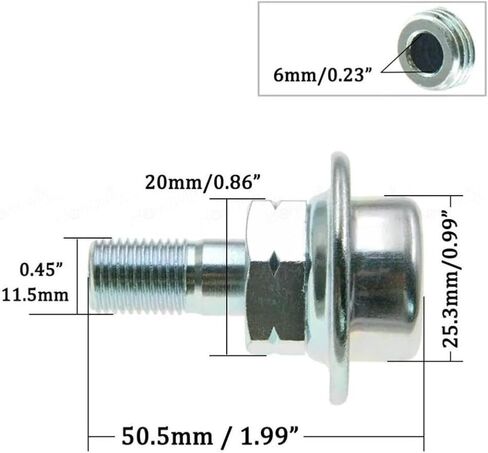 Fuel Injection Pressure Pulsation Damper 23207-46010 Compatible With RX400h RX330 ES300 3.0L 3.3L 3.5L in Kuwait