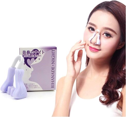Nose Up Lifting Clip,Nose Shaper Slimmer Noses Bridge Corrector with Soft Silicone,Silicone Noses Bridge Slimming Clips for Non Surgical Reshaping 20-30 Minutes Daily (Violet) in Kuwait