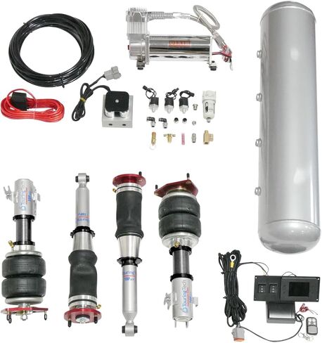 Topair Air Struts Air Bag Suspension W/Vital Management Compatible with 06-12 Gs300 / 06-12 Gs350 / 06-12 Gs430 / 06-13 is250 / 06-13 is350 / 06-13 isf (Rwd) in Saudi Arabia