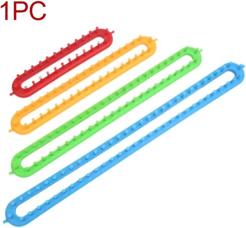 Rectangle Knitting Loom Set, Plastic Weaving Looms, Needles Weaving Tool with Crochet Hook and Weavings Needles，DIY Crocheting Handmade Craft Kit for Scarf Sweater Shawl Blankets (Size:26cm) in Kuwait