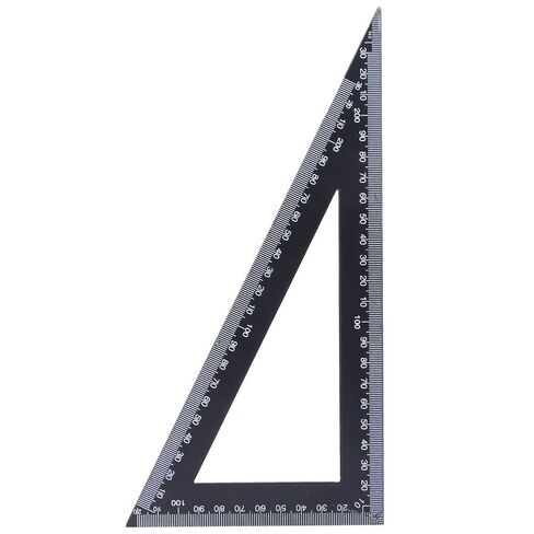 High Carbon Steel Triangle Ruler 90 Degree Square Measuring Tool 120x300mm - Durable Woodworking Precision, Clear Scale for Accurate Marking and Layout (120 * 300mm) in Kuwait