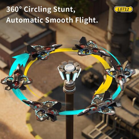 Foam Remote Control Airplane, RC Fighter Jet Features Led Lights, Drone for Children Aged 8-16 and Adults, 360° Flip, Stunt Roll, and Altitude Hold. (2 Battery) in Kuwait