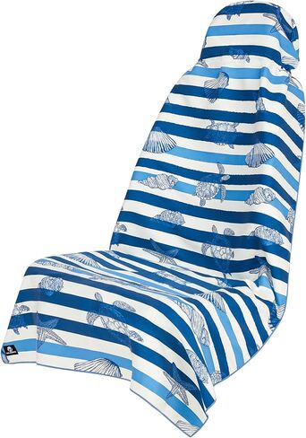 Car Seat Towel Cover - Sweat Absorbing Microfiber Towel for Car Seat After Gym, Workout & Beach - Washable Seat Protector, Universal Fit for Cars, Trucks, SUVs - Geometric in Kuwait