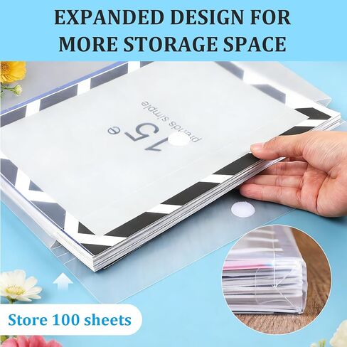 36pcs 12 x 12 Scrapbook Paper Storage,Top Loading Plastic Scrapbook Paper Organizer,Clear Craft Paper Storage Organization for Holding Scrapbook Paper Photos Vinyl Sheets Files in Kuwait