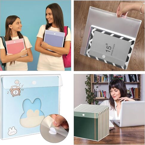36pcs 12 x 12 Scrapbook Paper Storage,Top Loading Plastic Scrapbook Paper Organizer,Clear Craft Paper Storage Organization for Holding Scrapbook Paper Photos Vinyl Sheets Files in Kuwait
