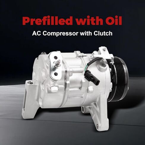 AC Compressor with Clutch Compatible with Traverse Enclave 2013-2020, Acadia 2013-2017 Air Conditioner V6 3.6L Replace 22931654, 23499392, 84199190, 84308629, 68322 in Kuwait