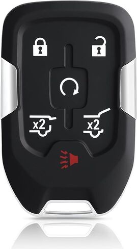HelloAuto Key Fob Shell Fit for 2015-2020 Chevy Tahoe Suburban, for GMC Yukon Denali XL Key Fob Replcaement Cover, Key Fobs Case 6 Button for Chevrolet (HYQ1AA) in Kuwait