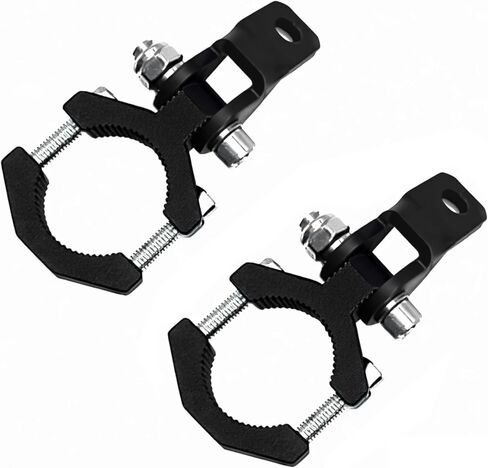 Heavy Duty Motorcycle Light Mount Bracket, Motorcycle Spotlight Bracket, Universal Fit for Motorcycle, ATV, UTV, Truck Auxiliary Lights - 2 Pack (1.25-1.58 INCH) in Kuwait