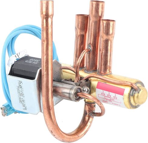 Mumusuki 4-Way Reversing Valve, HVAC Solenoid Valve for AC Refrigeration Systems, Air Conditioning Refrigeration Service Maintenance Accessory(1P) in Saudi Arabia