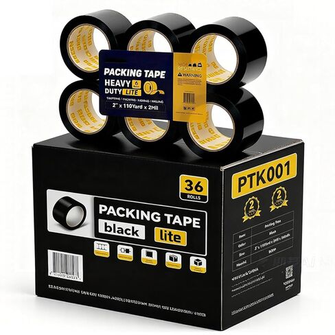 White Packing Tape 2 Inch Wide, 110 Yards per Roll, 2 Mil Heavy Duty Shipping Tape, Strong Adhesive Carton Sealing Tape for Moving, Packaging, Storage, Industrial Use, 12 Rolls Bulk in Kuwait