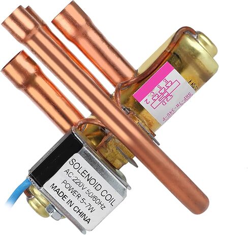 Mumusuki 4-Way Reversing Valve, HVAC Solenoid Valve for AC Refrigeration Systems, Air Conditioning Refrigeration Service Maintenance Accessory(1P) in Saudi Arabia