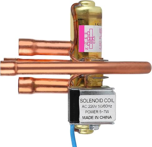 Mumusuki 4-Way Reversing Valve, HVAC Solenoid Valve for AC Refrigeration Systems, Air Conditioning Refrigeration Service Maintenance Accessory(1P) in Saudi Arabia