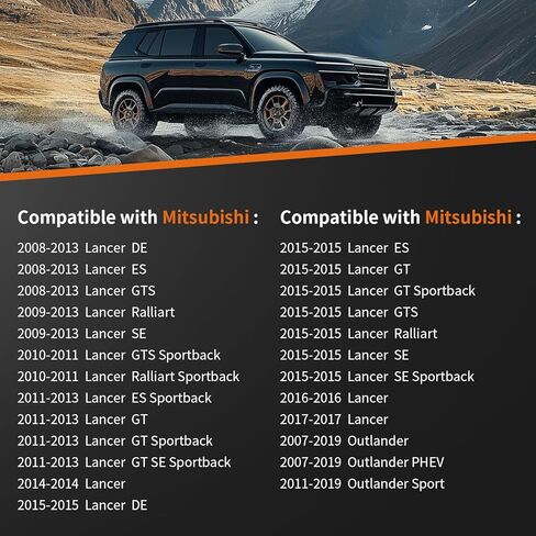 LCWRGS Front Outer Tie Rod Ends Fits for Mitsubishi Outlander 2007-2019, Outlander PHEV 2019, Outlander Sport 2011-2019, Lancer 2008-2017, ES800471-2pcs in Kuwait