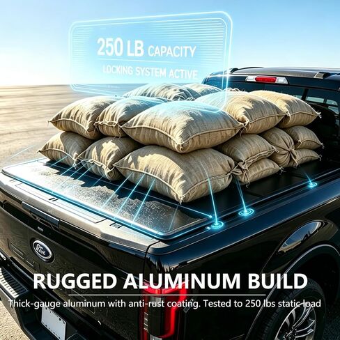 Hard Folding Tonneau Cover for 2015-2026 Chevy Colorado & GMC Canyon 5.2ft Bed | Aluminum Tri-Fold | Lockable & Waterproof in Kuwait