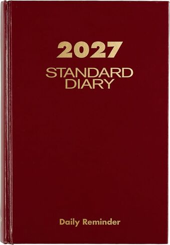 AT-A-GLANCE 2027 Daily Planner, Standard Diary, 5.75" x 8.25" Reminder Journal, Hardcover, Red (SD3891327) in Kuwait