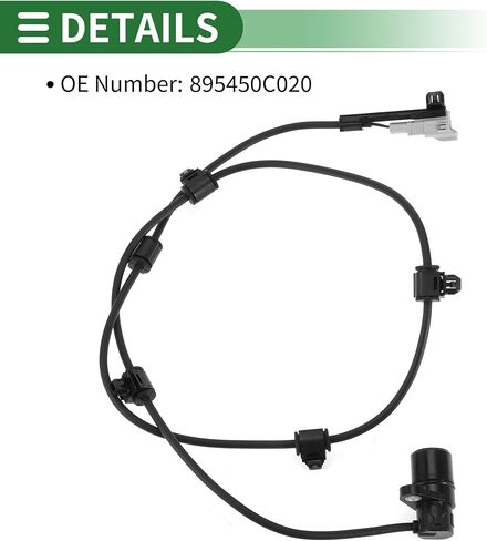 Motoforti ABS Wheel Speed Sensor ABS Sensor Anti-lock Braking System Sensor for Toyota Tundra 2000-2006 No.895450C020 Rear Right in Kuwait