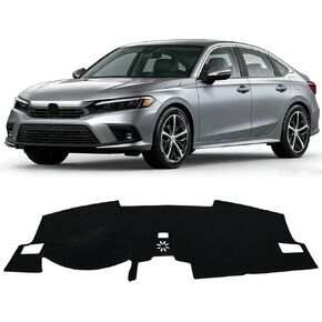 for 2022 2023 2024 2025 2026 Honda Civic Dash Cover, Dashboard Cover mat Custom fit for Honda Civic 2022-2026,Protective Dashboard for Civic Sedan/Hatchback Interior Accessory (Red Edge) in Saudi Arabia