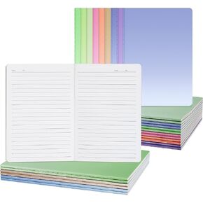 miikoul 36 Pack A5 Colorful Lined Notebook Bulk, Journals for Travelers 8''x5.6''college Ruled Composition Notebook, Writing Journal for School Office Business, 60 Pages/30 Sheets, 9 Color in Saudi Arabia