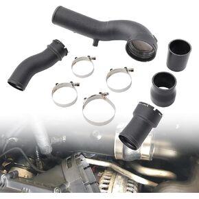 مجموعة تبريد أنابيب الشحن التوربيني ومجموعة تبريد الأنابيب المتوافقة مع BMW N55 F10 F12 F13 535i 640i 06/2011 up مصنوعة من الألومنيوم خفيف الوزن in Kuwait