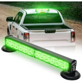 14 in Battery Powered Emergency Strobe Lights Bar Wireless Rooftop Mini Hazard Flashing LED Beacon Warning Light w/Magnetic Base for Construction Vehicles Work Trucks Snow Plow (Amber/White) in Kuwait