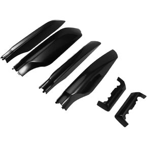 6Pcs/Set Compatible For Toyota Land Cruiser Prado FJ150 2010-2019 Black Roof Rack Bar Rail End Cover Protection Shell in Kuwait